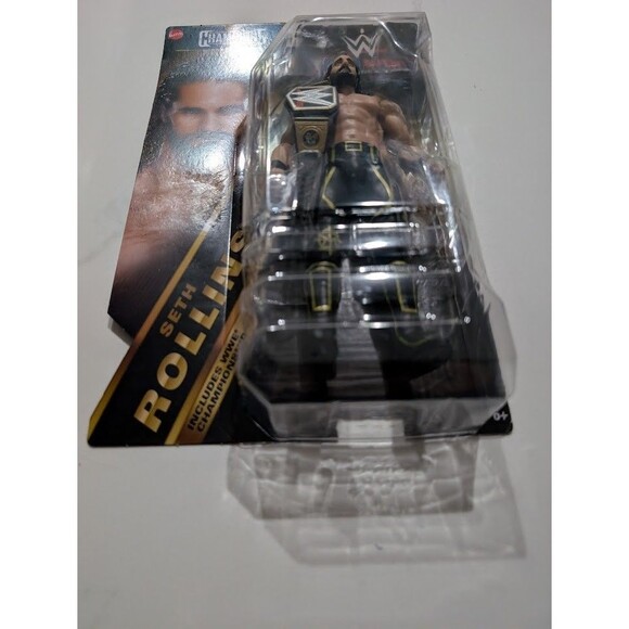 WWE Wrestling Main Event Series Champions Seth Rollins Action Figure Title Belt - Picture 5 of 5